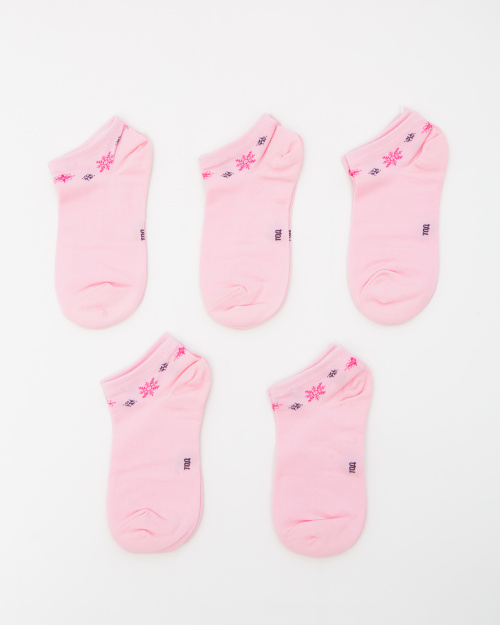 Носки-следики хлопковые ТОД 20185 розовые (5 шт)